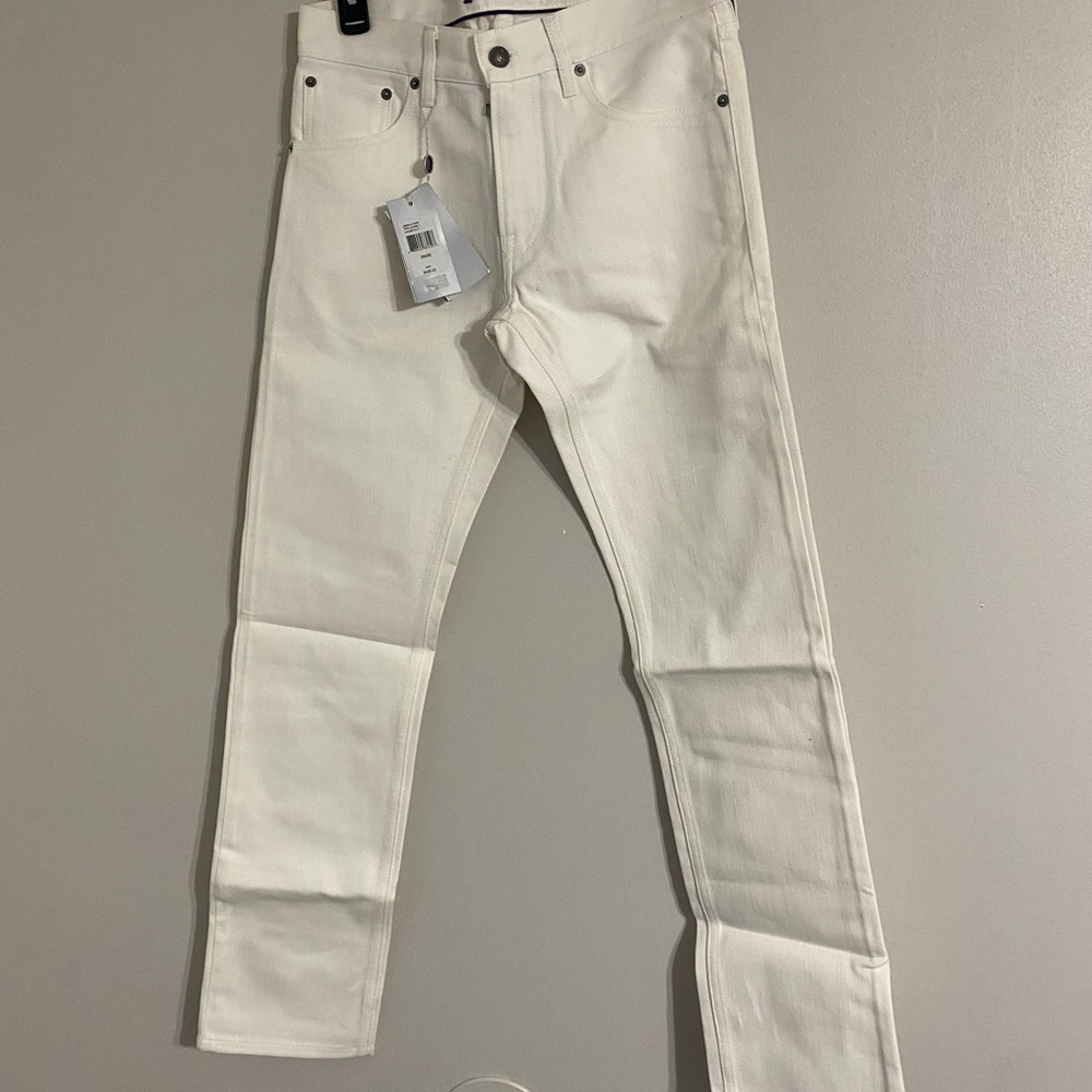 Ralph Lauren Purple Label white Straight Jeans size 29x32